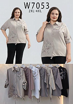 Рубашка Estima W7053 mix - делук