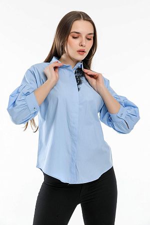 Рубашка No Brand 2808 l.blue - делук