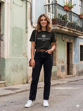 Футболка Newe 2298 black - делук