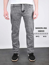 Джинсы Baron Jeans H8059 l.grey - делук
