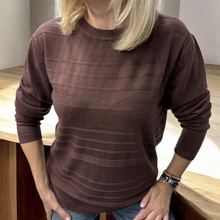 Свитер Elena&Vika 25522 brown - делук