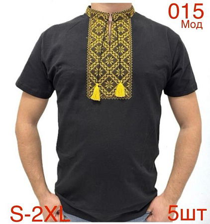 Вышиванка Надийка ND771-015 black - делук