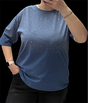 Футболка Elena&Vika 205106 l.blue - делук