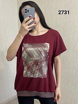 Футболка Fsn 2731 wine - делук
