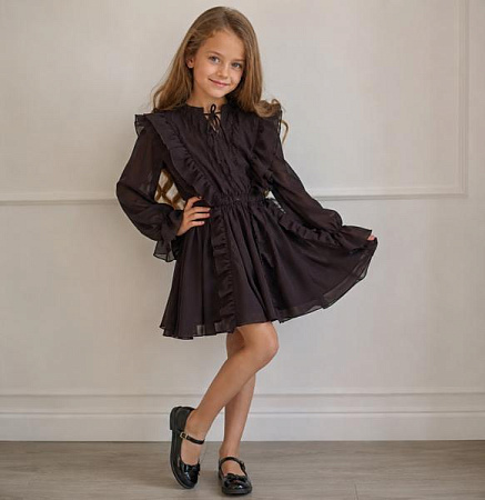 Платье Moda School 7351 chocolate - делук
