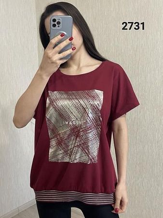 Футболка Fsn 2731 wine - делук