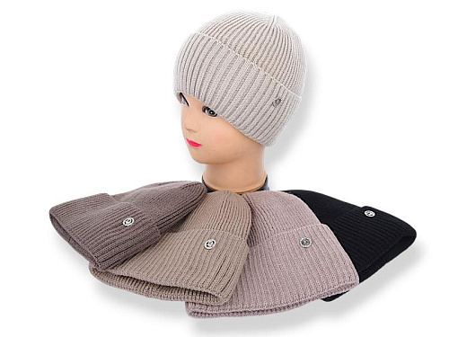 Шапка Angelica FRW001-2 на флісі mix - делук