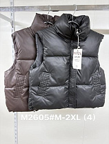 Жилетка Jacket M2605 brown - делук