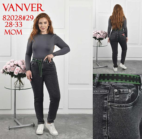 Джинсы Vanver 82028 d.grey - делук