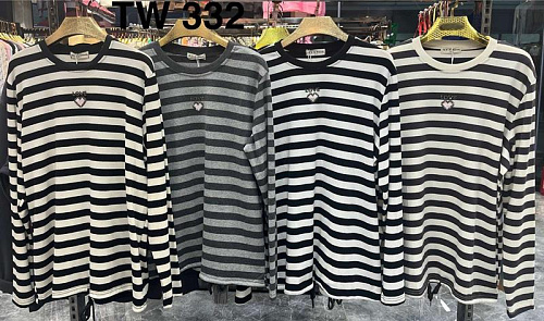 Свитер Estima TW332 black-white - делук