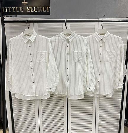 Рубашка Little Secret 234 white-green - делук