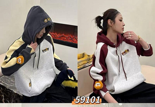 Худи Comod 59101 grey-wine - делук