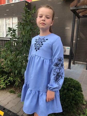 Платье Moda School M24 l.blue - делук