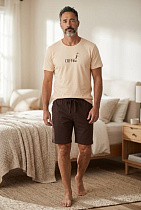 Пижама Trikotag 601112 beige-brown - делук