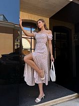 Платье Arina 7047 white - делук