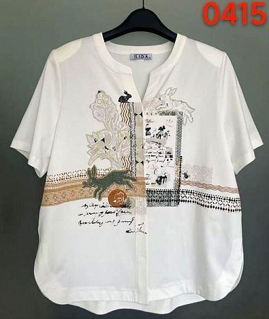 Рубашка Lida 0415 white - делук