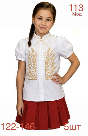 Вышиванка Надийка ND1413-113 white - делук