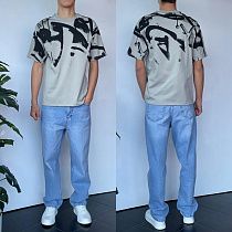 Футболка Three Black 2208 grey - делук