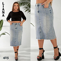 Юбка Liana Denim 425 l.blue - делук