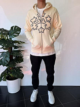 Кофта Спорт Three Black 2359 beige - делук