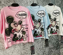 Футболка Lora LR1283 pink - делук