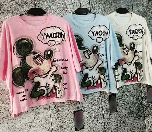 Футболка Lora LR1283 pink - делук