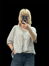 Рубашка Elena&Vika 26119 grey - делук