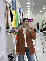 Пиджак Nefertiti NF145 brown - делук