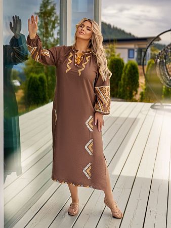 Платье Dgmd 3379 brown - делук