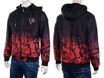 Куртка No Brand 2220 black-red - делук