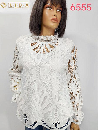Блузка Lida 6555 white - делук