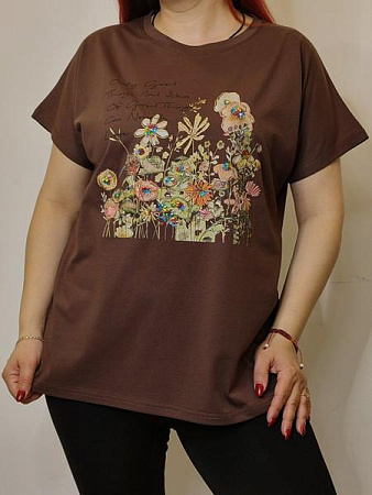 Футболка Kosta KS69 brown - делук
