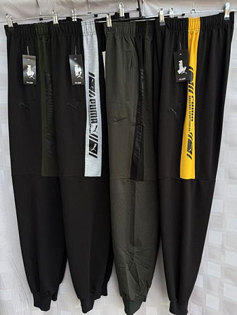 Штаны Спорт Shon S2007 black-yellow - делук