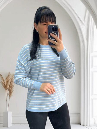 Свитер Levisha 25501 l.blue - делук