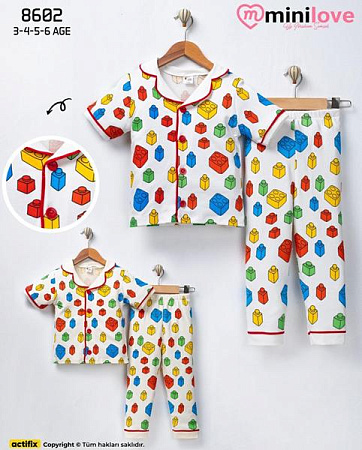 Пижама Meloria 8602 white - делук