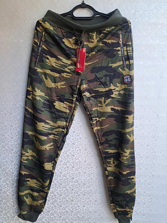 Штаны Спорт Giang 611 khaki-yellow - делук