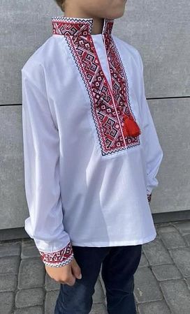 Вышиванка Nik 56334 white - делук