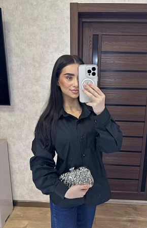 Рубашка Valentina 5 black - делук