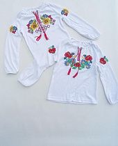 Вышиванка Meloria ML87 white-l.blue - делук
