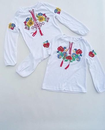 Вышиванка Meloria ML87 white-l.blue - делук