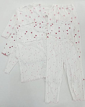 Пижама Meloria ML3966 white-d.pink - делук