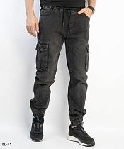 Джоггеры Basanjiu L41 grey - делук