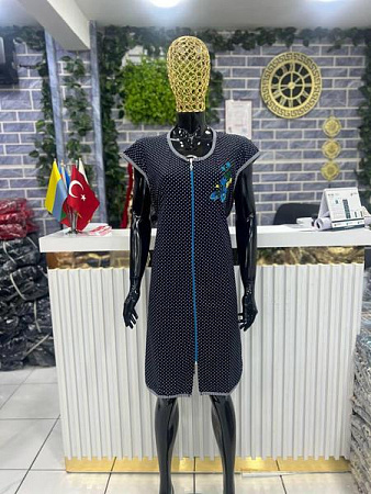 Халат Cotpark 5996 black - делук