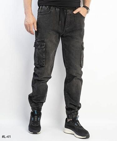 Джоггеры Basanjiu L41 grey - делук