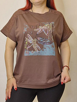 Футболка Kosta KS106 brown - делук