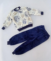 Пижама Baykush B707 beige-black - делук