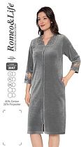 Халат Cotpark 3847 grey - делук