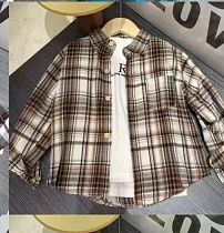 Рубашка Фунтик 8828 brown-khaki - делук