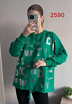 Свитер Fsn 2590 green - делук