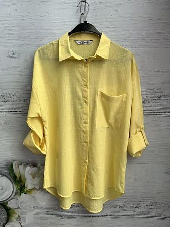 Рубашка New Season 8617 yellow - делук